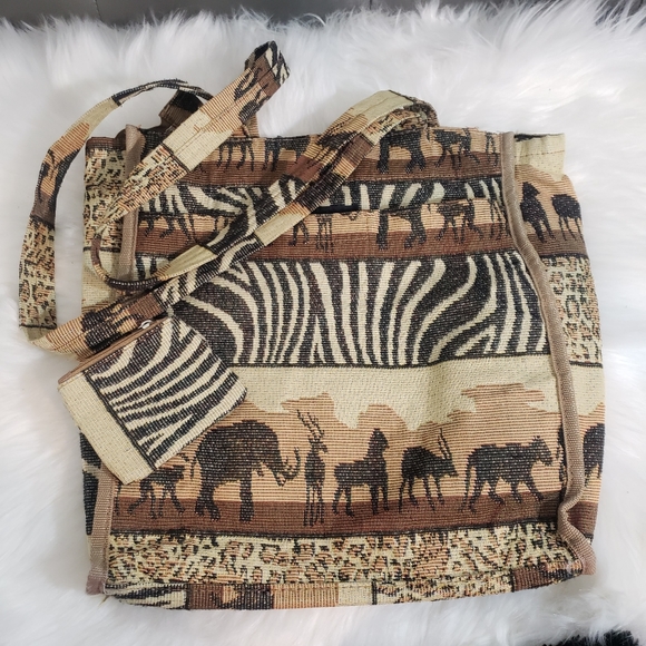 Benjamin jordan Safari print hadbag - Picture 2 of 16